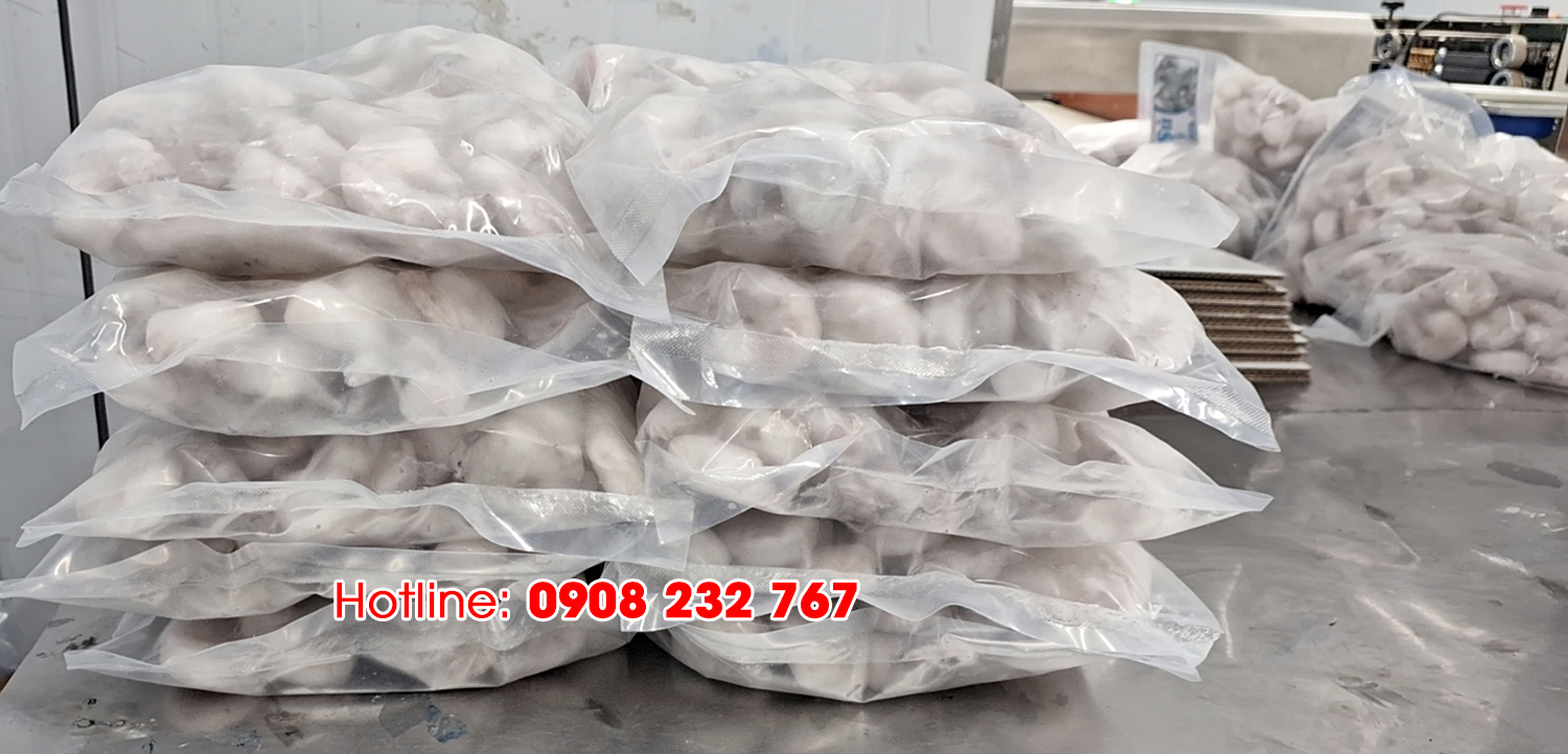 Tôm sú bóc nõn giòn đông lạnh, size 41 - 50, thùng 10 túi x 600gr, Giao Tp. HCM