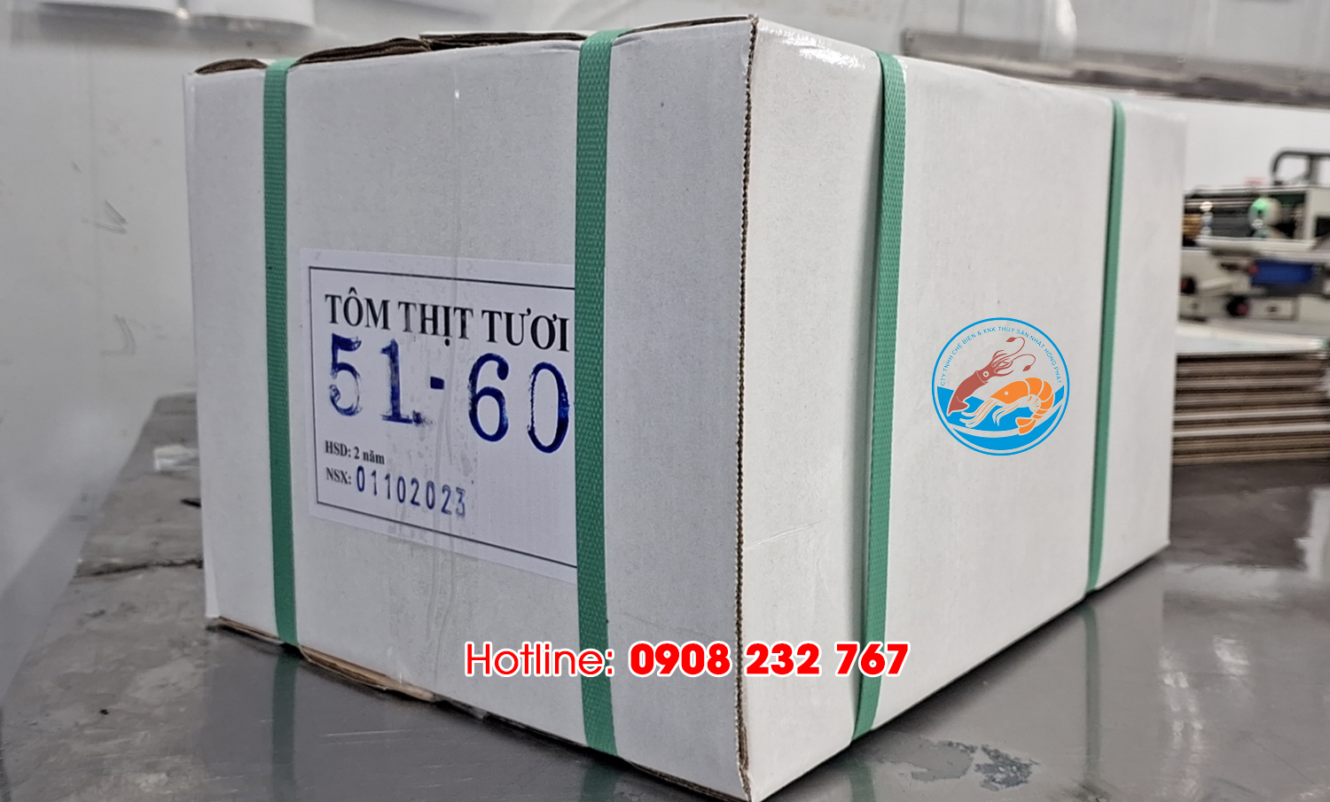 Tôm sú bóc nõn giòn đông lạnh, size 51 - 60, thùng 10 túi x 600gr, Giao Tp. HCM