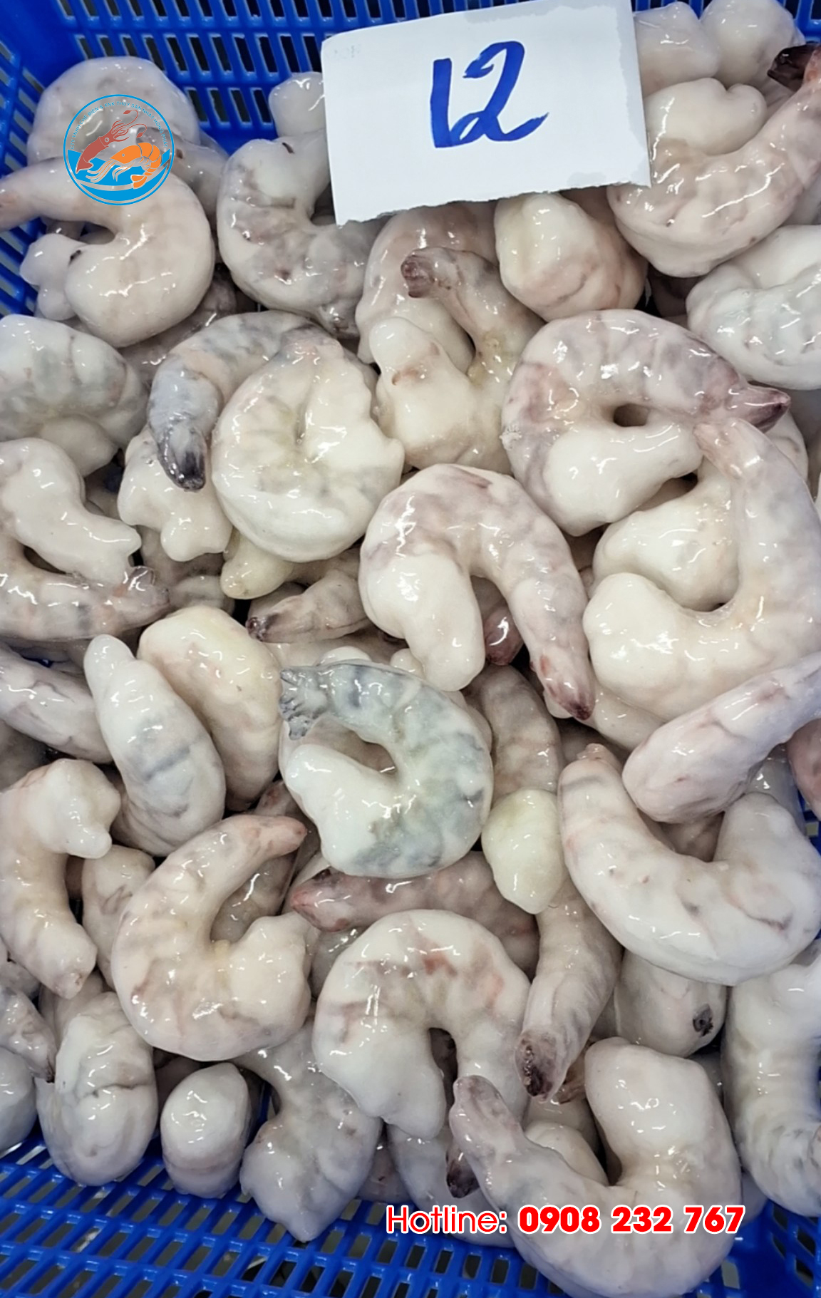 Tôm sú bóc nõn giòn đông lạnh, size 8 - 12, thùng 10 túi x 600gr, Giao Tp. HCM